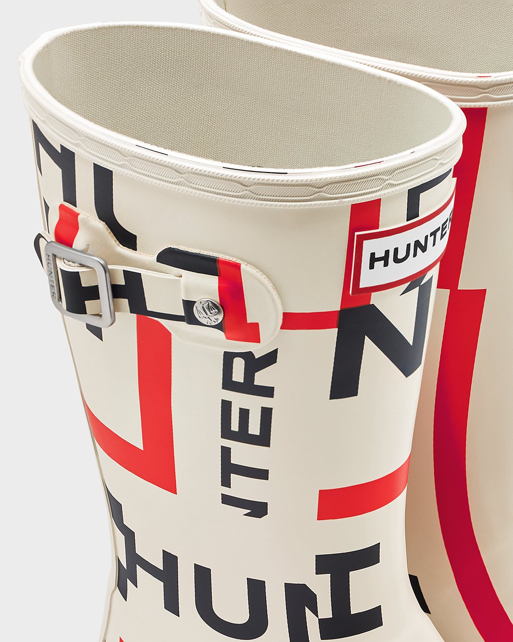 Hunter Yağmur Çizmesi Çocuk Beyaz - Original Big Exploded Logo - Türkiye SR3972604